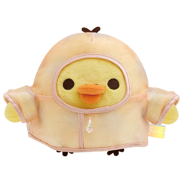 San-X | Rilakkuma Rainy Day to Sunny Theme - Stuffed Toy - Raincoat Kiiroitori MO98201