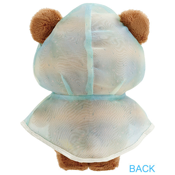 San-X | Rilakkuma Rainy Day to Sunny Theme - Stuffed Toy - Raincoat Chairoikoguma MO98301