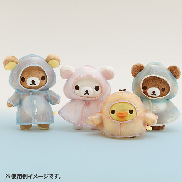 San-X | Rilakkuma Rainy Day to Sunny Theme - Stuffed Toy - Raincoat Chairoikoguma MO98301