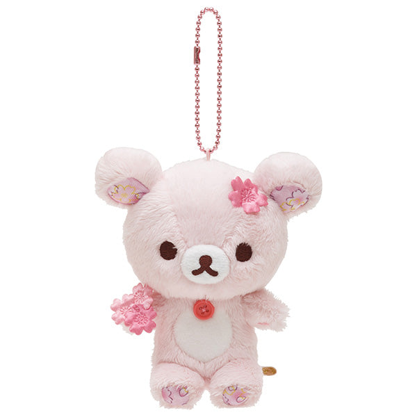 San-X | Rilakkuma Sakura Rilakkuma - Hanging Stuffed Animals - Korilakkuma MV22501