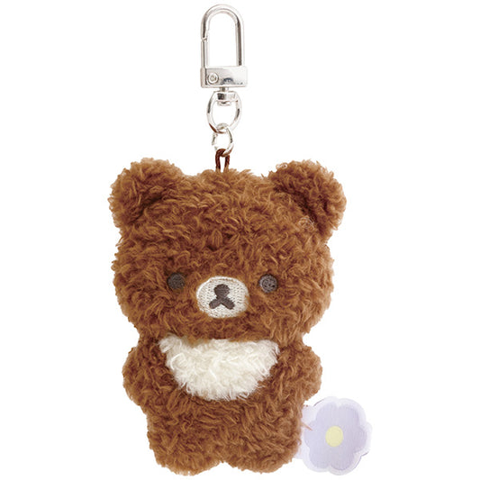 San-X | Rilakkuma BASIC RILAKKUMA Flower Hanging Stuffed Animal - Chairoikoguma MV13501
