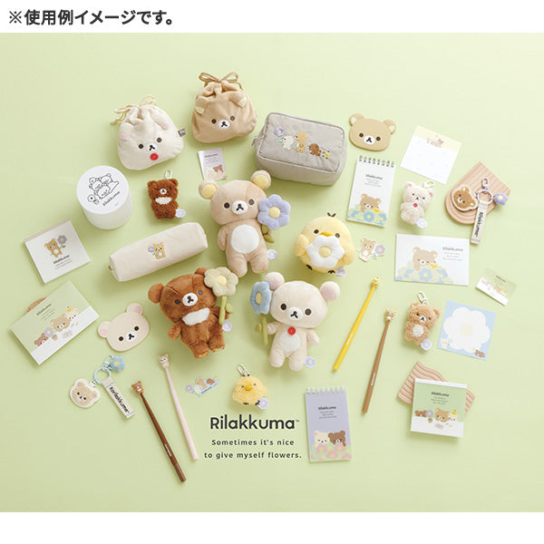 San-X | Rilakkuma BASIC RILAKKUMA Flower Stuffed toy - Korilakkuma MV13701