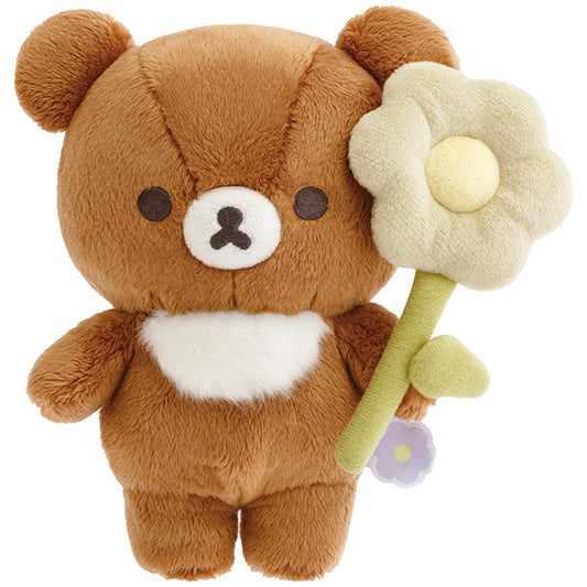 San-X | Rilakkuma BASIC RILAKKUMA Flower  Stuffed toy - Chairoikoguma MV13901