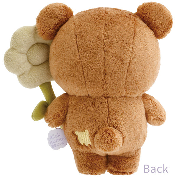 San-X | Rilakkuma BASIC RILAKKUMA Flower Stuffed toy - Chairoikoguma MV13901