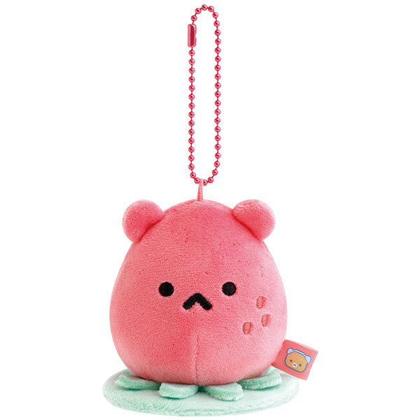 San-X | Rilakkuma Gaming Rilakkuma Theme Buddy Hanging Plush Toy - Strawberry Alien? MV20001