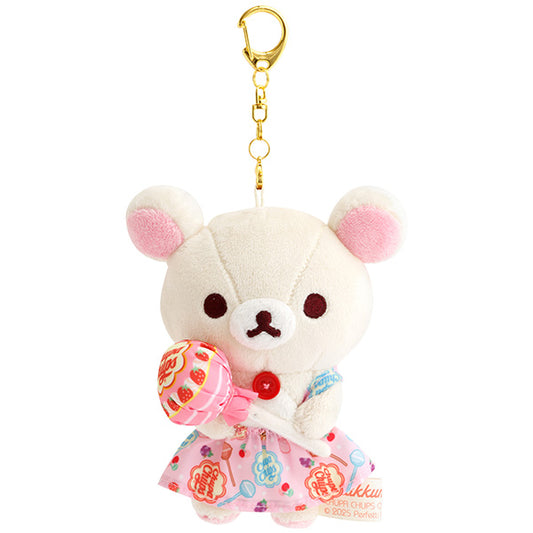 San-X | Rilakkuma x Chuppa Chups Hanging Plush Toy - Korilakkuma