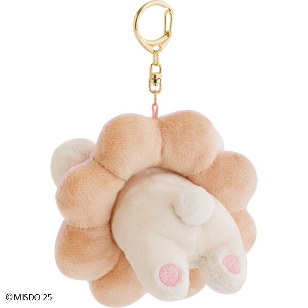 San-X | Rilakkuma x Mister Donut Hanging Stuffed Toy - Korilakkuma (Pon de Strawberry) MV26801