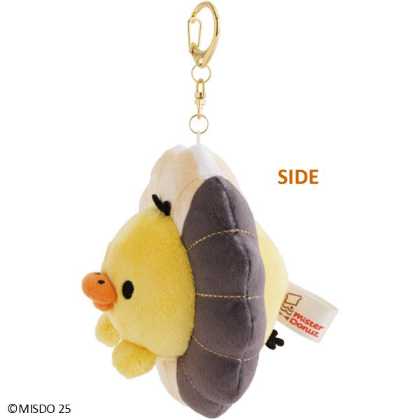 San-X | Rilakkuma x Mister Donut Hanging Stuffed Toy - Kiiroitori (Angel French) MV26901