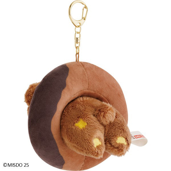 San-X | Rilakkuma x Mister Donut Hanging Stuffed Toy - Chairoikoguma (Chocolate Fashion) MV27001