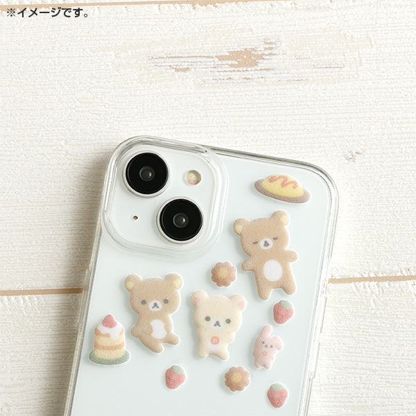 San-X | Rilakkuma BASIC RILAKKUMA Fluffy stickers - Korilakkuma