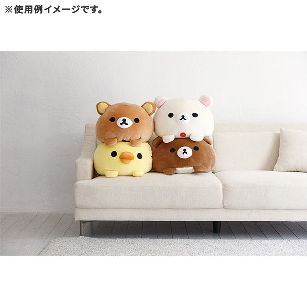 San-X | Rilakkuma Super Mochimochi Daifuku Cushion - Rilakkuma MX09401