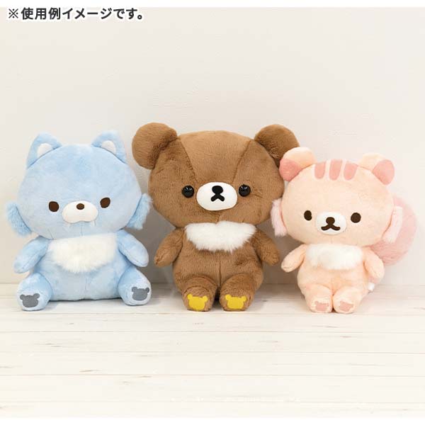 San-X | Rilakkuma Aokogu Otmari Series Chairoikoguma's Tight Plush Toy M - Blue Wolf MF22101