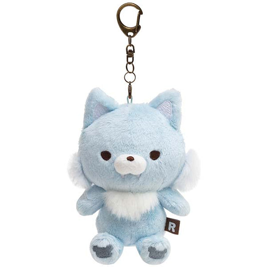 San-X | Rilakkuma Outing Plush Toy Keychain - Chairoikoguma Blue Wolf MF21301