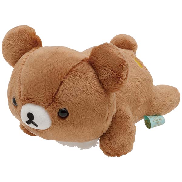 San-X | Rilakkuma Posing Plush Toy - Chairoikoguma Lowing Down