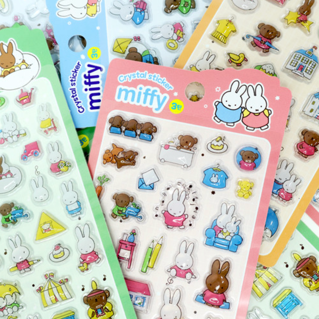 Miffy Korea | Miffy 3D Crystal Bonbon Stickers Vol.3 (4 Types)