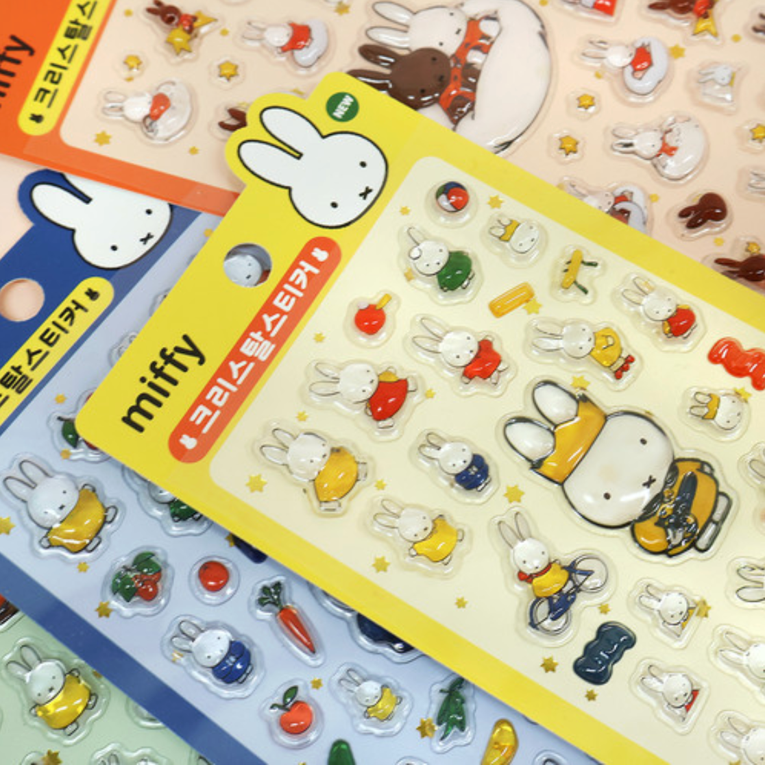 Miffy Korea | Miffy 3D Crystal Bonbon Stickers Vol.2 (4 Types)