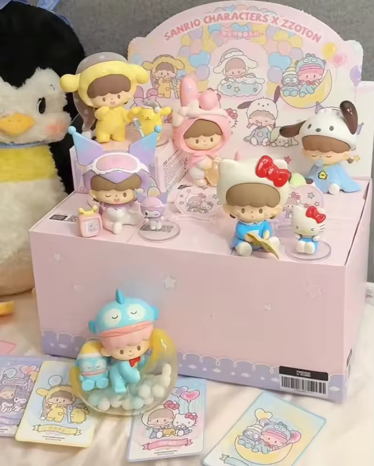 Sanrio | Sanrio Characters x zZoton Preparation Before Bedtime Series Toy Figures Blind Box (6+1 Type)