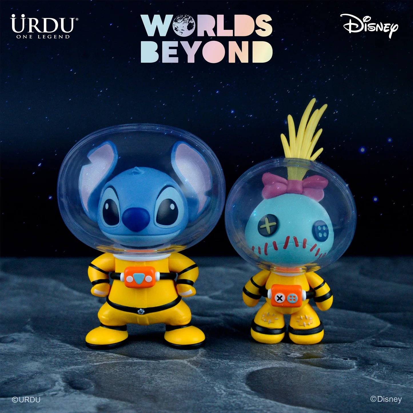 URDU Disney Worlds Beyond Blind Box Series 2 - Stitch & Scrump (1 Box 6 Ball, Total 8 Designs)
