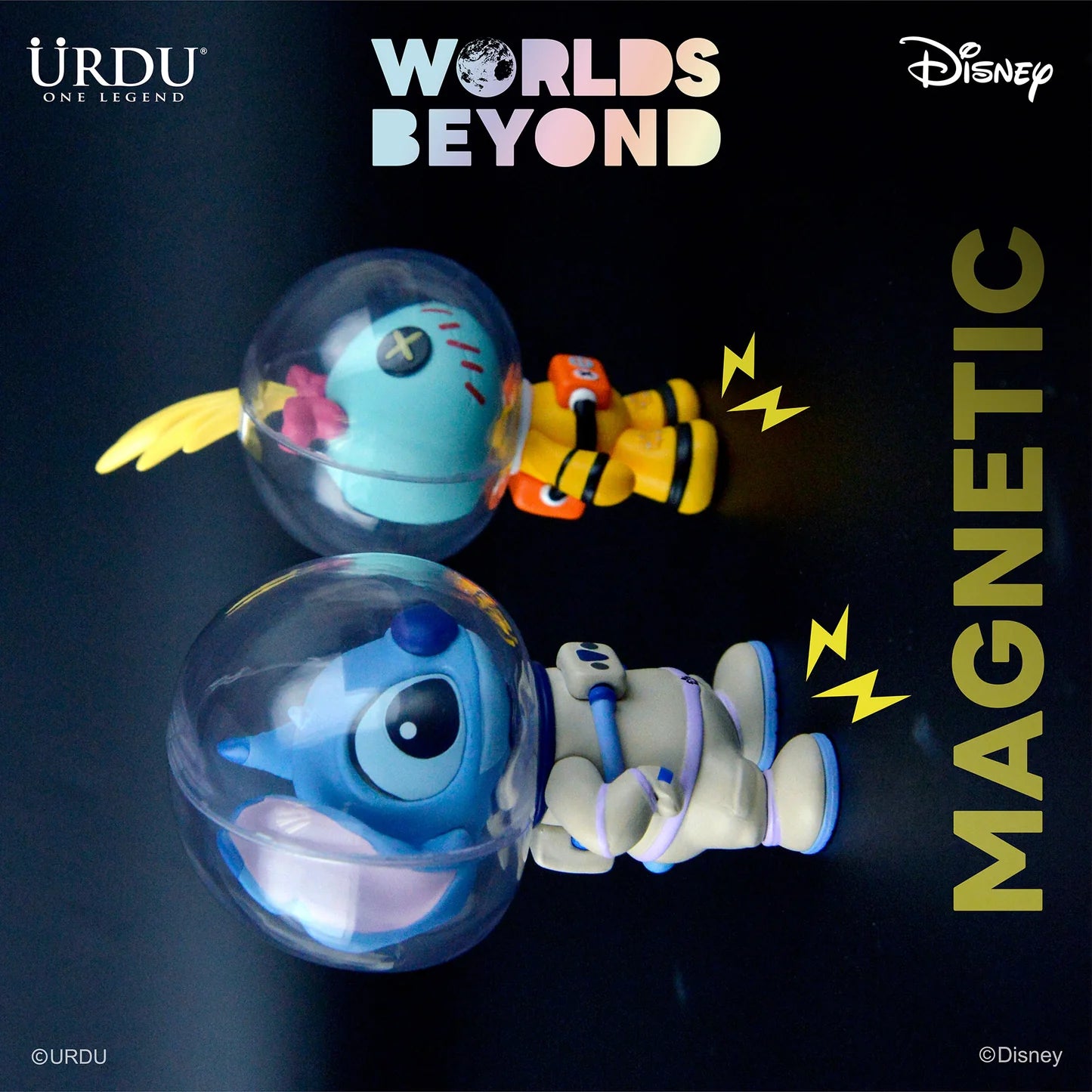 URDU Disney Worlds Beyond Blind Box Series 2 - Stitch & Scrump (1 Box 6 Ball, Total 8 Designs)