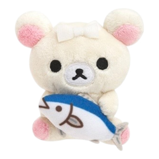 San-X | Rilakkuma x WASHOKU Special Exhibition Plush Badges - Korilakkuma
