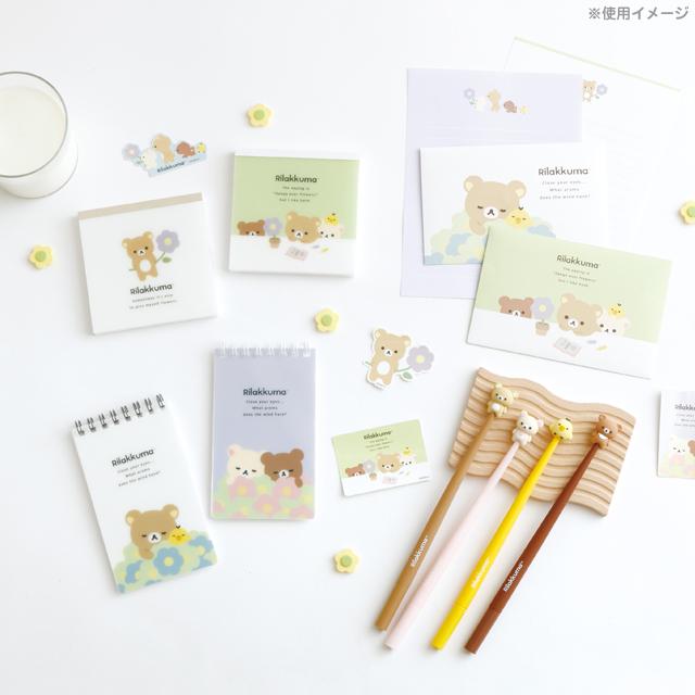 San-X | Rilakkuma BASIC RILAKKUMA Flower Square Memo
