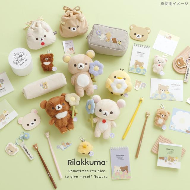 San-X | Rilakkuma BASIC RILAKKUMA Flower Square Memo