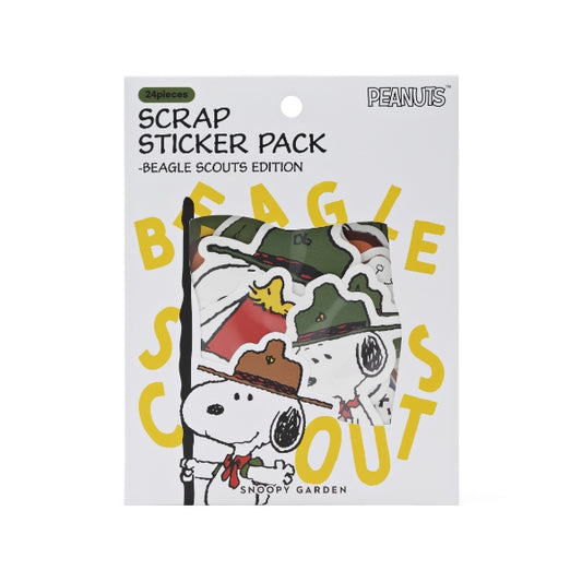 PEANUTS | SNOOPY GARDEN Korea | Scrap Sticker Pack - Beagle Scout