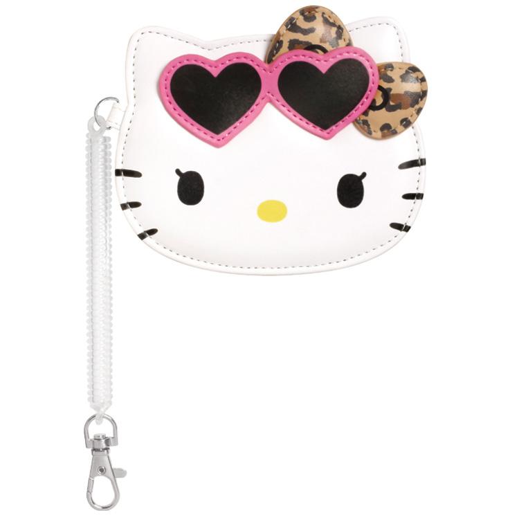 Sanrio | Hello Kitty High School Girl Gal Pass Case - Ribbon Leopard