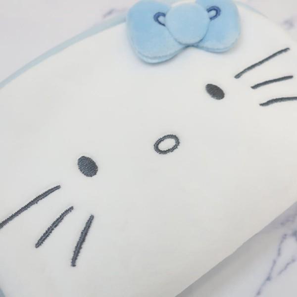 Sanrio | Hello Kitty Lizy Blue Round Accessory Pouch - White
