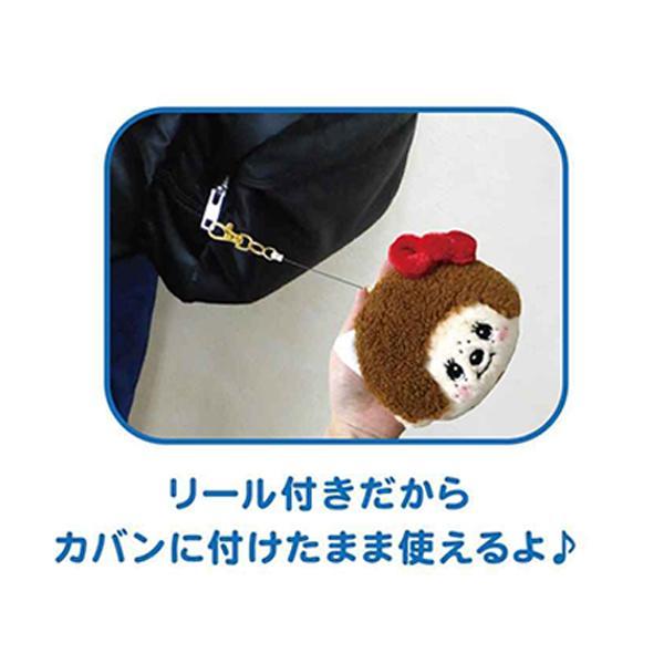 Sanrio K Company | Monchhichi x Hello Kitty Collaboration Face Pass Case with Reel