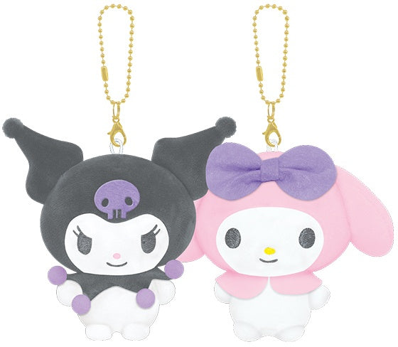 Sanrio | Niko Nui Magnet Mascot Keychain - My Melody & Kuromi