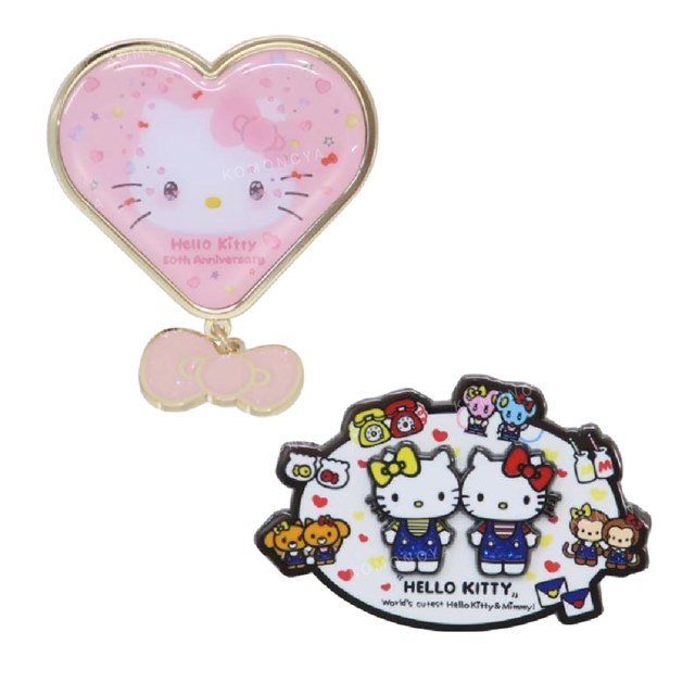 Sanrio | Hello Kitty 50th Anniversary | Hello Kitty Pin Badge Collection 12 Historical Series