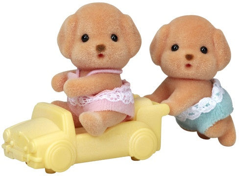 Sylvanian Families | Twins Baby Doll Figure - Toy Poodle