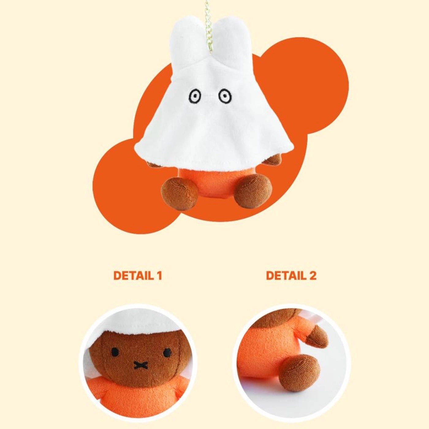 Miffy Korea | Ghost Miffy Plush Doll Keychain
