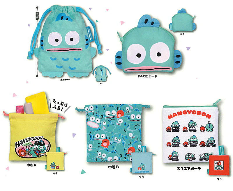 Gacha Gacha Capsule Toy | Sanrio Hangyodon Pouch Collection (5 Types)