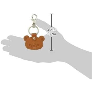 San-X | Rilakkuma Leather Keychain - Face Rilakkuma RK-012