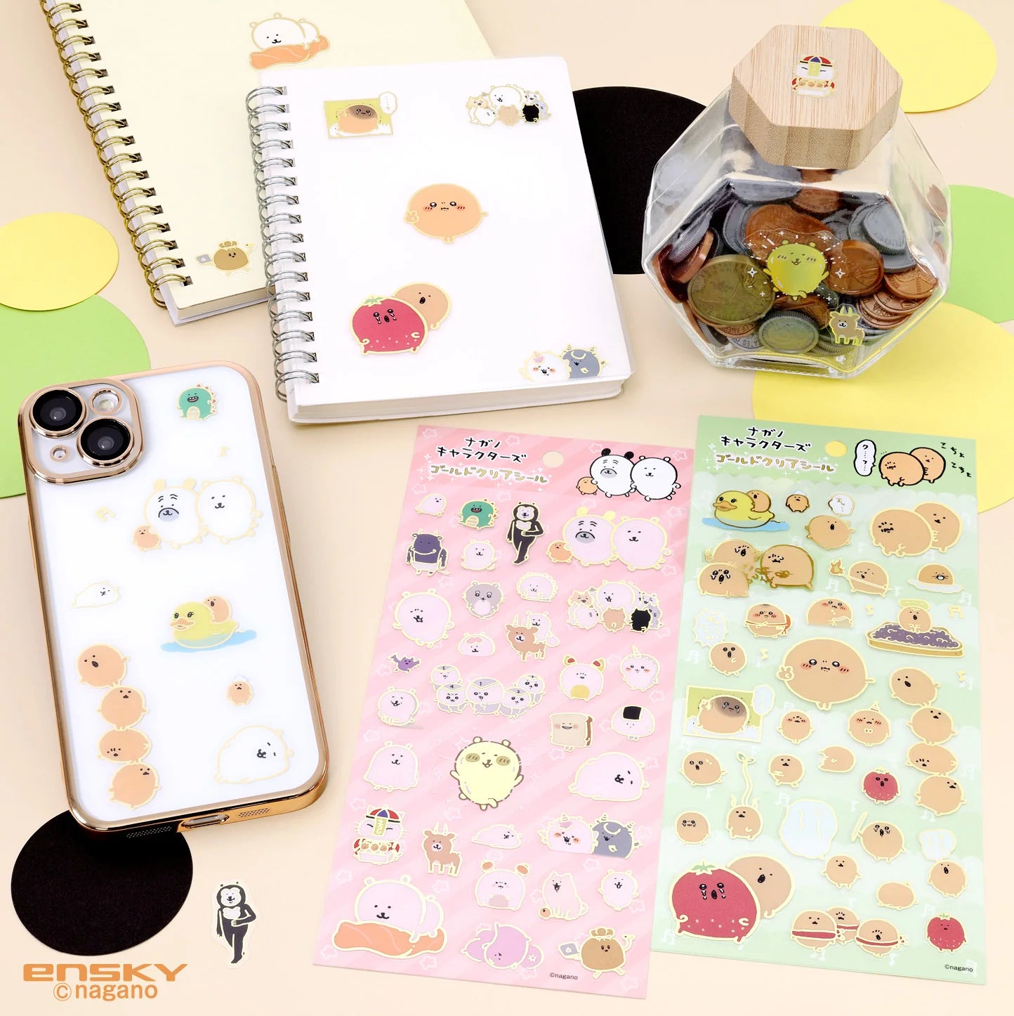 Nagano | Nagano Characters Gold Clear Seal 1 - Nagano Characters