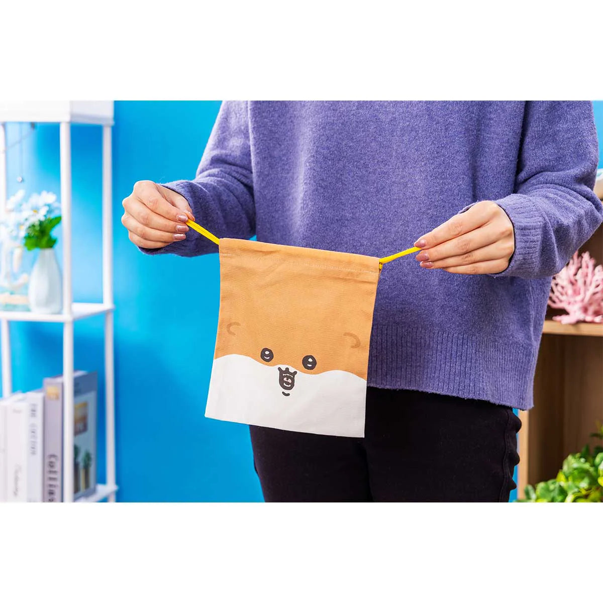 Nagano | Nagano Characters | Nagano Aquarium A Good Size Drawstring Bag (Polar Bear)