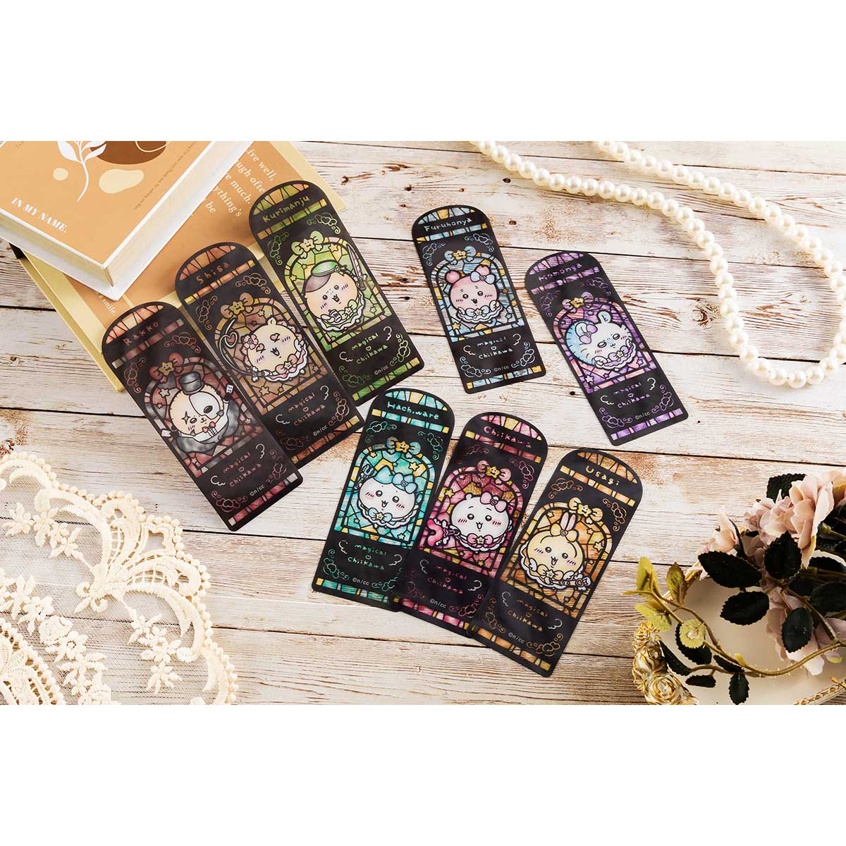 Chiikawa | 'Magical Chiikawa Trading Stained Glass Style Clear Book Marker Blind Box (8 Types in Total)
