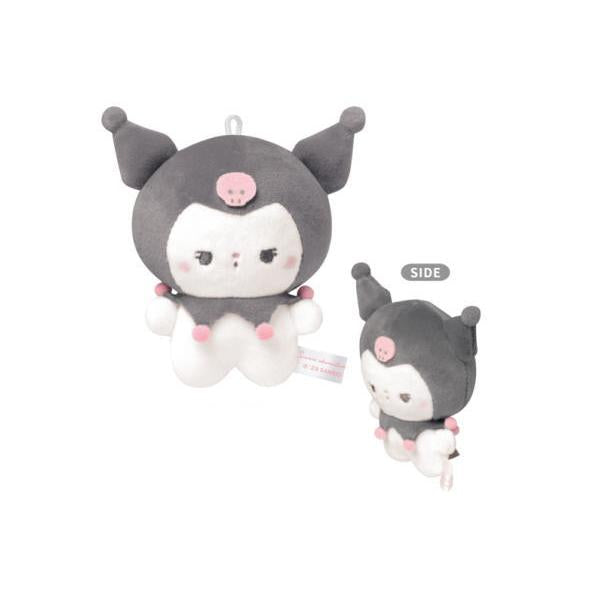 Sanrio | Sanrio Characters x Mochi Mochi Panda Plush Keychain - Kuromi