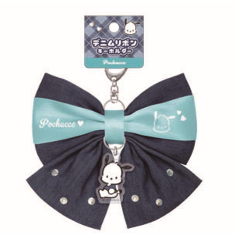 Sanrio | Sanrio Characters Denim Series Ribbon Keychain - Pochacco