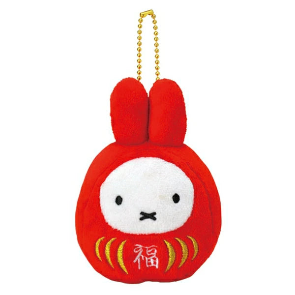 Miffy | Miffy Lucky Daruma Mascot Keychain - Red