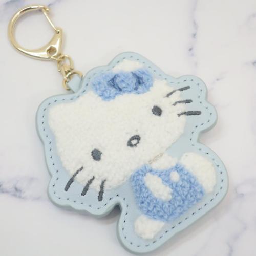 Sanrio | Hello Kitty Lizy Blue Sagara Keychain - Sitting Hello Kitty