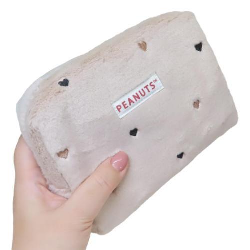 Peanuts | Snoopy Embroidered Pattern Cosmetic Pouch Box Pouch