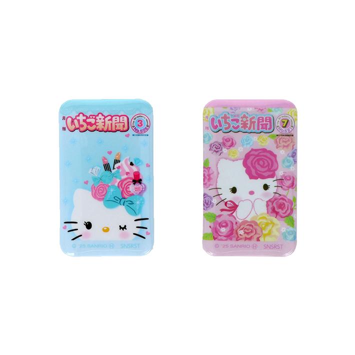 Sanrio | Hello Kitty 50th Anniversary Strawberry News V2 - Hello Kitty Ichigo Can Badge Set of 2 Pattern B Blind Box (8 Types)