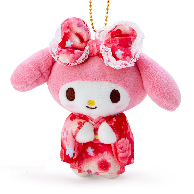 Sanrio | Sakura Graduation Kimono Design Plush Keychain - My Melody