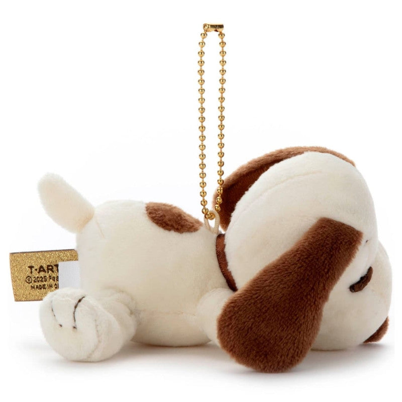 PEANUTS | Snoopy Cacao Sleeping Friend Ball Chain Mascot (White & Milk)