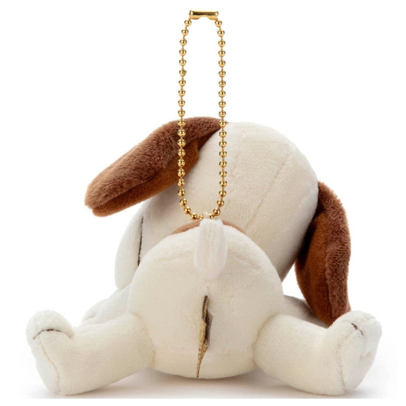 PEANUTS | Snoopy Cacao Sleeping Friend Ball Chain Mascot (White & Milk)
