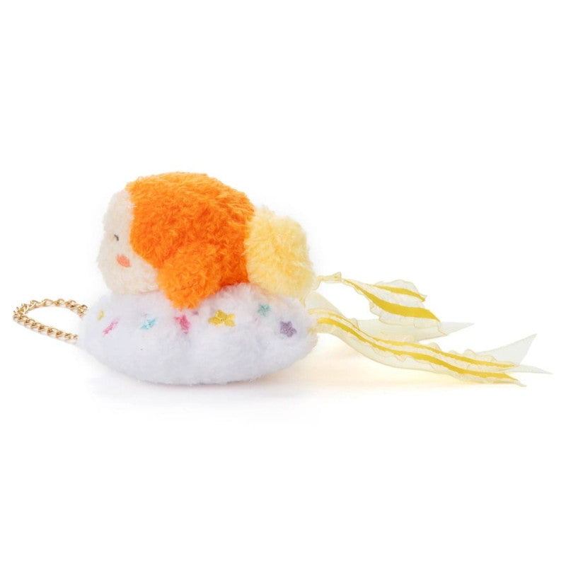 Kirby of the Stars Japan | Waddle Dee Riding on Cloud Plush Keychain