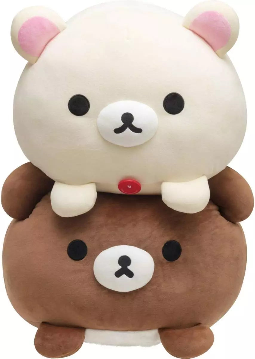 San-X | Rilakkuma Super Mochimochi Daifuku Cushion - Korilakkuma MY90301